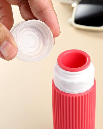 Travel Bottles for Toiletries, Tsa Approved 3oz Portable Travel Bottles, BPA Free Leak Proof Squeezable Silicone Travel Size Containers, Travel Accessories with Clear Toiletry Bag (4 Pack)