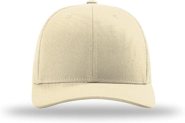 Richardson 112 Trucker Hat - Premium Adjustable Snapback Hat - Structured Six Panel Richardson Blank Caps