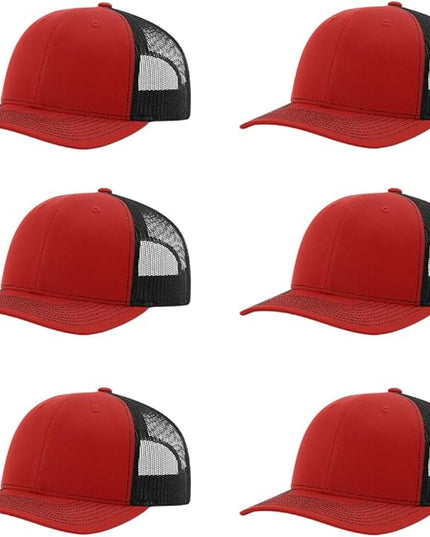 Richardson 112 Classic Six-Panel Adjustable Snapback Trucker Cap | Bulk Packs Available