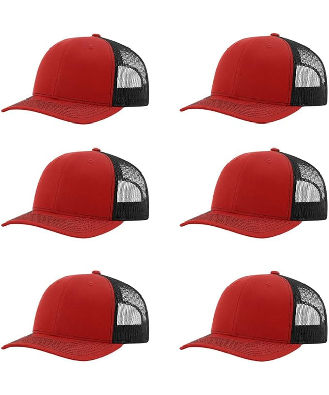 Richardson 112 Classic Six-Panel Adjustable Snapback Trucker Cap | Bulk Packs Available