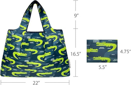 allydrew Large Foldable Tote Nylon Reusable Grocery Bags