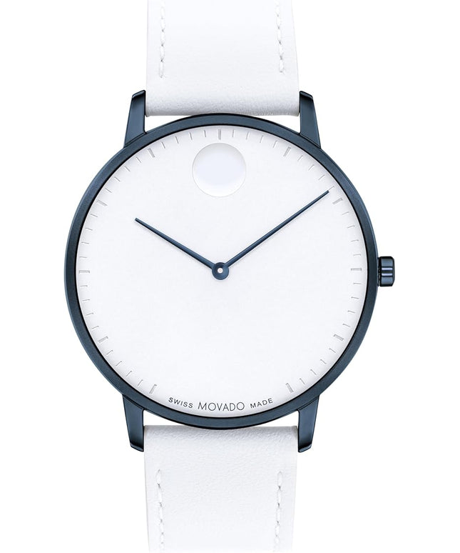 Movado Face Men's Luxury Quartz Watch - Swiss Movement - Water Resistance 30 Meters (3ATM) - Elegant Timepiece - Gift for Him - 41mm