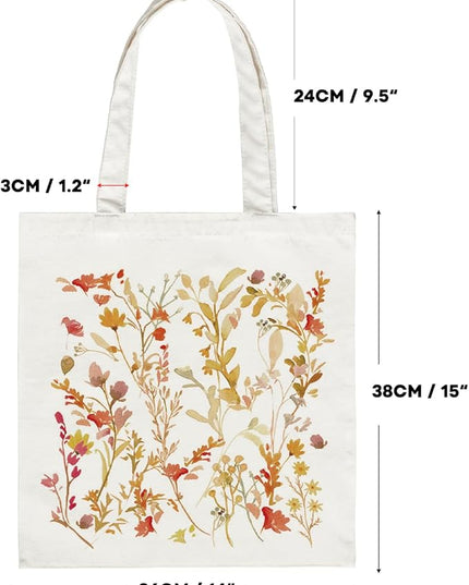 Horaldaily Canvas Tote Bag,Reusable Shoulder Tote Bag for Women Lady Casual Vacation, Shopping, Work, Gym