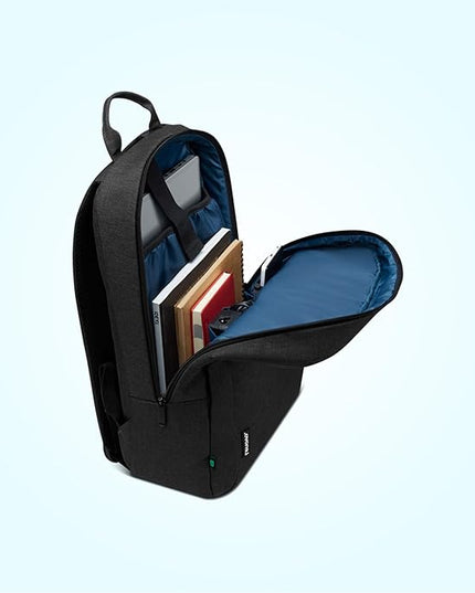 Lenovo 16” ECO Laptop Backpack - B210 - Travel Pack for Laptop or Tablet, Durable, Water-Repellent, Made from Recycled Material, Lightweight, Sleek Design for Travel, Business, Casual Backpack - Black