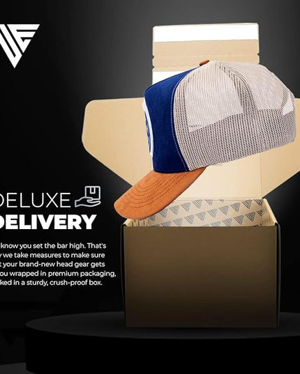 Urban Effort Mesh Back Cap - for Men and Women Baseball Hat 5-Panel Trucker Hat - Great Snapback Closure for Hunting & Hiking