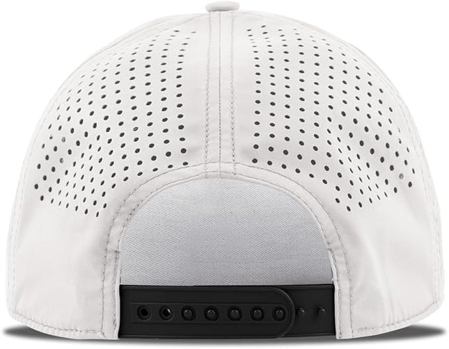 Branded Bills Vintage Old Glory PVC Curved 5 Panel Rope Hat, Fits 7-7 7/8, Adjustable Snapback | Lightweight, Comfort Stretch