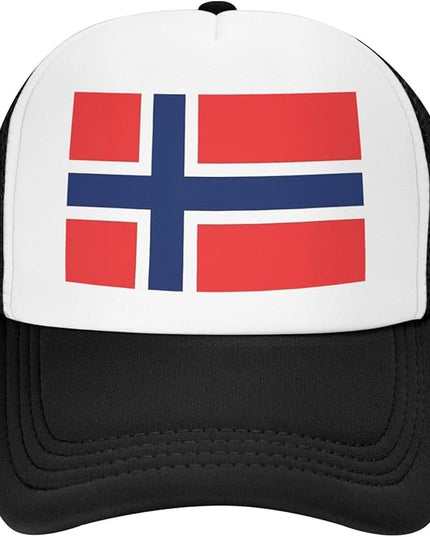 Cute Flag Baseball Cap for Men Women Mesh Trucker Hat Adjustable Patriotic Snapback Baseball Hat for Sports Running