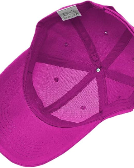 Glory Max Plain Baseball Cap Hook & Loop Strap Adjustable Solid Blank Curved Visor Hat