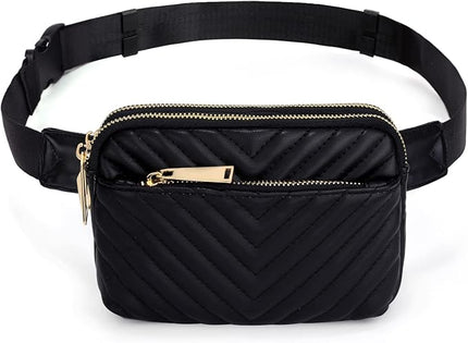 UTO Fanny Pack for Women Crossbody Trendy Fashion Belt Purse Chest Waist Hip Bumbag for Outdoor Shopping Travel Hiking