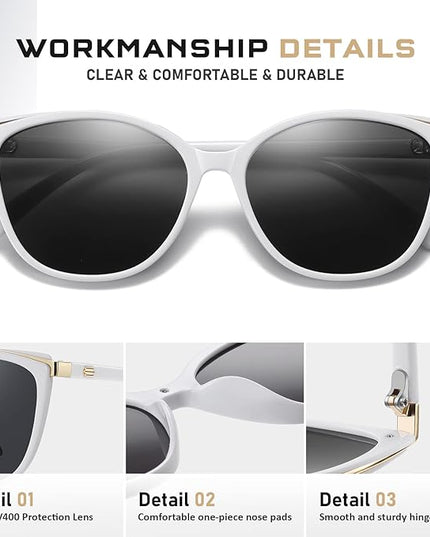 Trendy Cat Eye Sunglasses for Women Fashion Cateye UV400 Protection Glasses CL22017