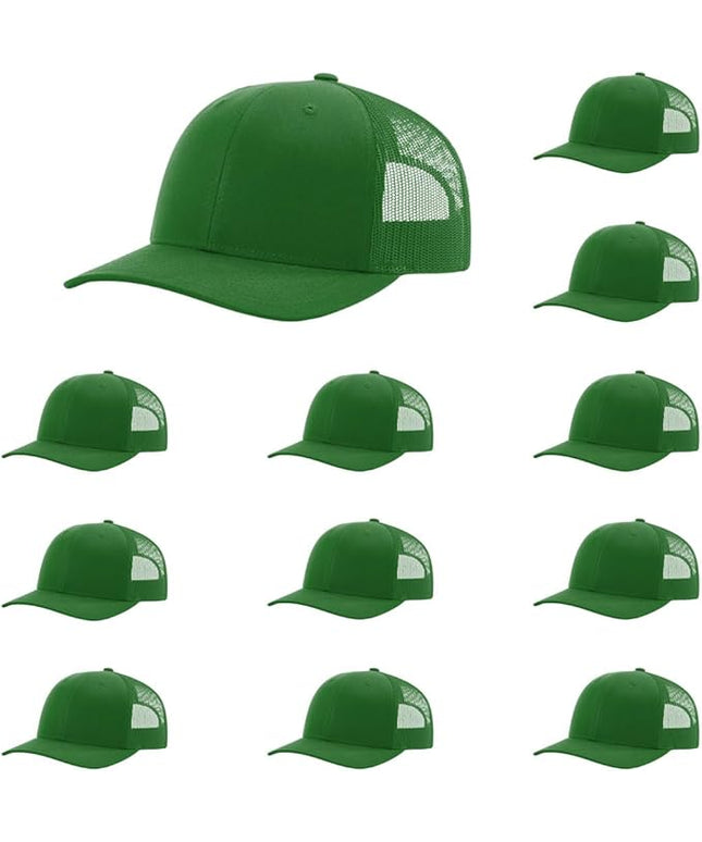 Richardson 112 Classic Six-Panel Adjustable Snapback Trucker Cap | Bulk Packs Available