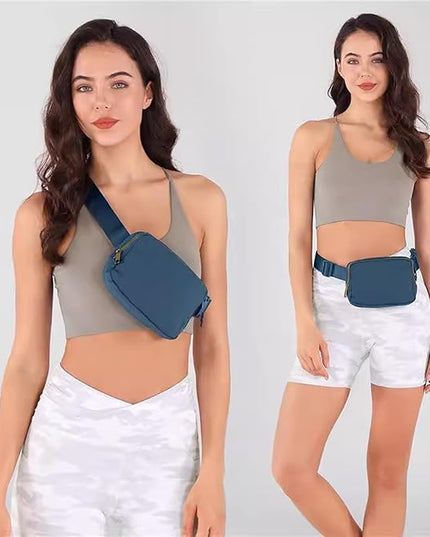 Belt Bag for Women, Cross Body Fanny Pack Fashion Waist Packs Everywhere Belt Bag with Adjustable Strap Gifts Birthday Gifts for 4 5 6 7 8 9 10 11 12 13 Year Old Girls (Dark blue)