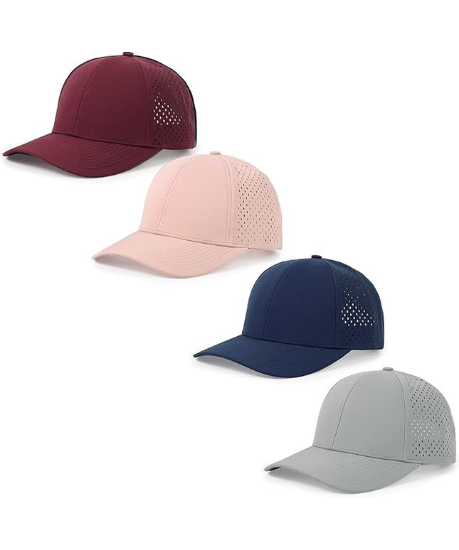 kozinu Quick Dry Baseball Cap Curved Brim Snapback Hat Laser Cut Mesh Ball Cap Golf Ball Cap for Men Women