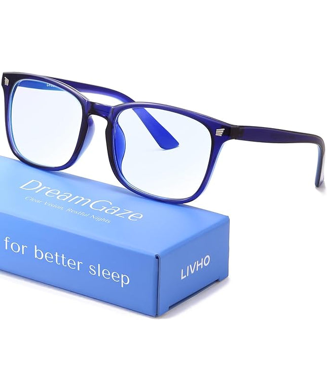 livho Gaming Blue Light Blocking Glasses for Better Sleep, Premium Night Driving, Computer Blockers for Man & Woman