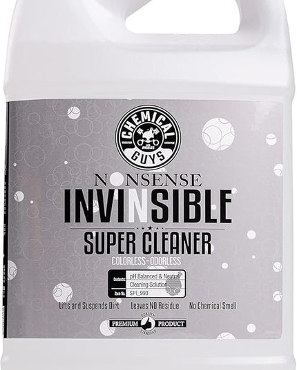Chemical Guys Nonsense Colorless & Odorless All Surface Cleaner - Interior Cleaner, Safe for Vinyl, Rubber, Plastic, Carpet, and Upholstery, pH Balanced, Residue-Free, Unscented, 1 Gallon (128 fl oz)