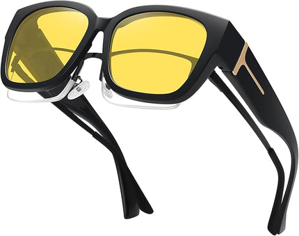 MEETSUN Oversized Fit Over Glasses Sunglasses for Women Men Large Trendy Polarized Sunglasses for Driving UV Protection