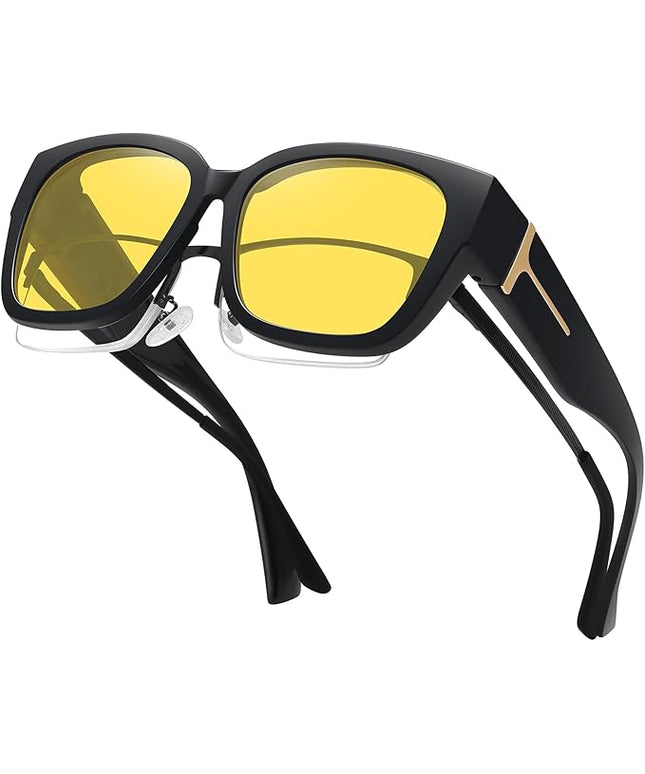 MEETSUN Oversized Fit Over Glasses Sunglasses for Women Men Large Trendy Polarized Sunglasses for Driving UV Protection