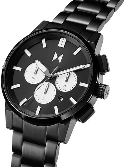 MVMT Chrono II Men’s Chronograph Watch – Ceramic Bracelet, Water Resistant, Minimalist Timepiece, Gift for Him