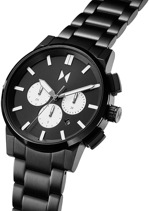 MVMT Chrono II Men’s Chronograph Watch – Ceramic Bracelet, Water Resistant, Minimalist Timepiece, Gift for Him