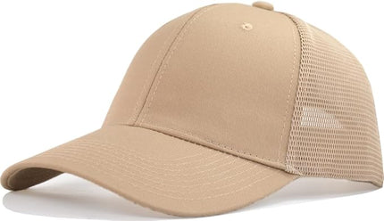TSSGBL Classic Mesh Trucker Hat, Small & OSFM & XXL Options, Men Women Basic Adjustable Snapback Plain Blank Baseball Cap