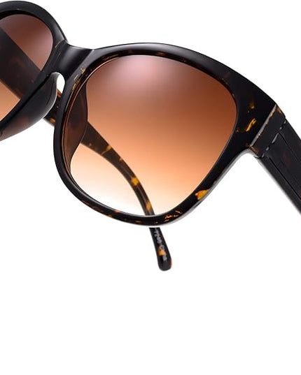 The Fresh Women's Oversized Square Jackie O Cat Eye Hybrid Butterfly Fashion Sunglasses - Exquisite Packaging