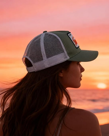 Classic Unisex Various Animal Series Embroidery Farm Adjustable Mesh Snapback Trucker Hat