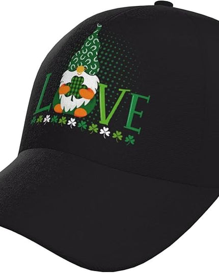 St. Patrick's Day Baseball Cap, Irish Green Clover Trucker Hat for Men Women, Fashion Adjustable Sun Visor Dad Hat