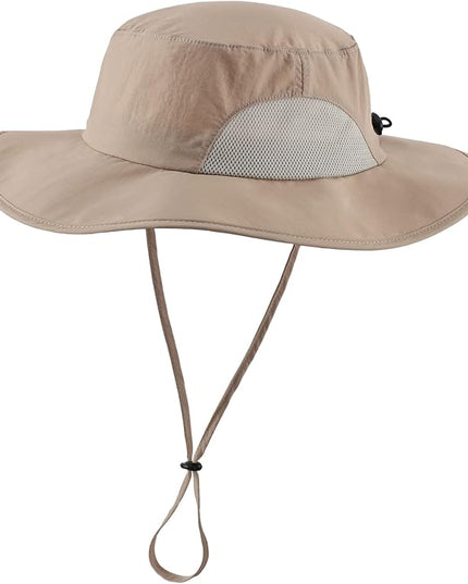 Home Prefer UPF50+ Mens Sun Hat Wide Brim Fishing Hat for Men UV Protection Womens Beach Bucket Hat for Golf Hiking Gardening