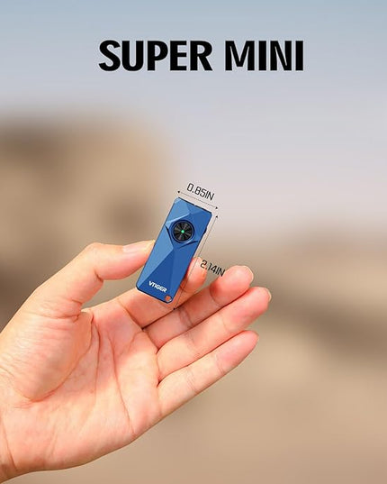 VTIGER K1 800 High Lumens Key Chain Light, Small EDC Rechargeable Keychain Flashlight, Compact LED Tiny Flashlight with Magnetic, Mini Clip-on Pocket Lights for Camping, Emergency, Everyday Carry