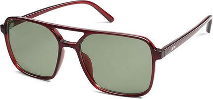 SOJOS Trendy Vintage Aviator Square Sunglasses For Womens Mens Retro 70s UV400 Women Sun Glasses SJ2327