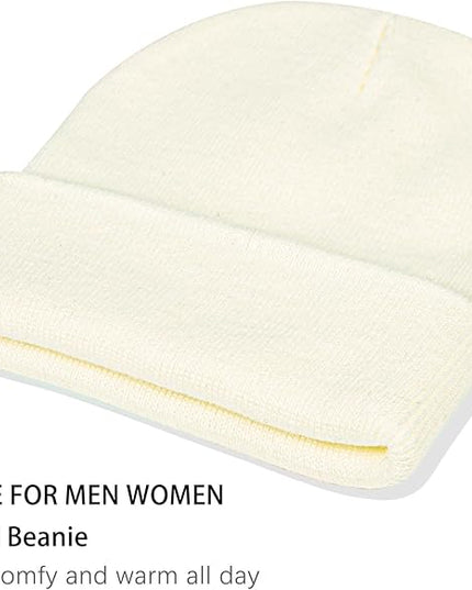 ZOORON 1&2 Pack Beanie for Men Women Slouchy Beanie Hats Winter Knit Caps Soft Ski Hat Unisex