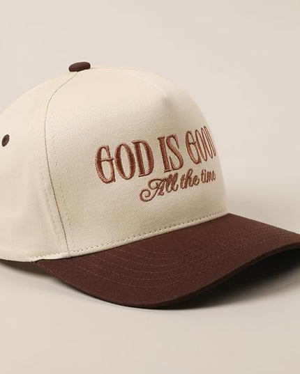 MIRMARU Two-Tone Vintage Canvas Trucker Hats for Men & Women, Adjustable Size Baseball Caps with Trendy Embroidered Design