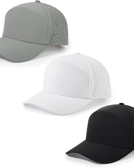 HH HOFNEN Quick Dry Baseball Cap Mesh Snapback Hat Sun and Rain Protection Structured Golf Trucker Hats for Men Women