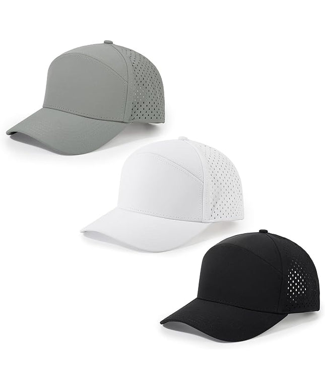 HH HOFNEN Quick Dry Baseball Cap Mesh Snapback Hat Sun and Rain Protection Structured Golf Trucker Hats for Men Women