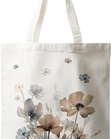 Horaldaily Canvas Tote Bag,Reusable Shoulder Tote Bag for Women Lady Casual Vacation, Shopping, Work, Gym