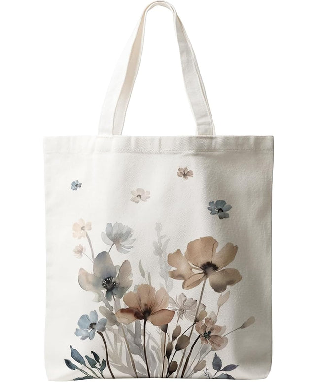 Horaldaily Canvas Tote Bag,Reusable Shoulder Tote Bag for Women Lady Casual Vacation, Shopping, Work, Gym