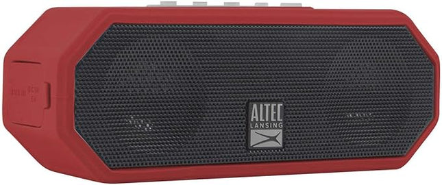 Altec Lansing LifeJacket H2O 4 - Waterproof Bluetooth Speaker, Durable & Portable Speaker with Voice Assistant, 10 Hour Battery Life & 100 Foot Range, True Red