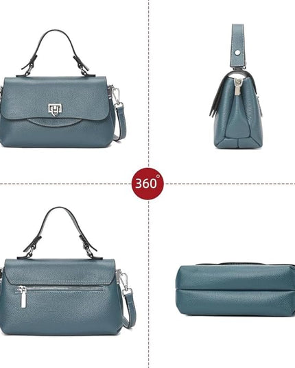 Soft Mini Crossbody Handbag, Genuine Leather Cute Shoulder Purse, Ladylike Daily Accessory