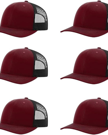 Richardson 112 Classic Six-Panel Adjustable Snapback Trucker Cap | Bulk Packs Available