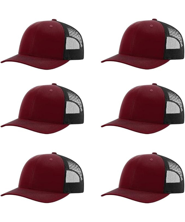 Richardson 112 Classic Six-Panel Adjustable Snapback Trucker Cap | Bulk Packs Available