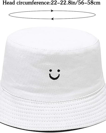 Malaxlx Unisex Bucket Hat Beach Sun Hat Aesthetic Fishing Hat for Men Women Teens, Reversible Double-Side-Wear