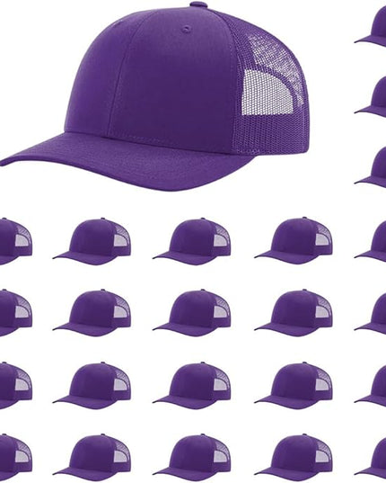 Richardson 112 Classic Six-Panel Adjustable Snapback Trucker Cap | Bulk Packs Available