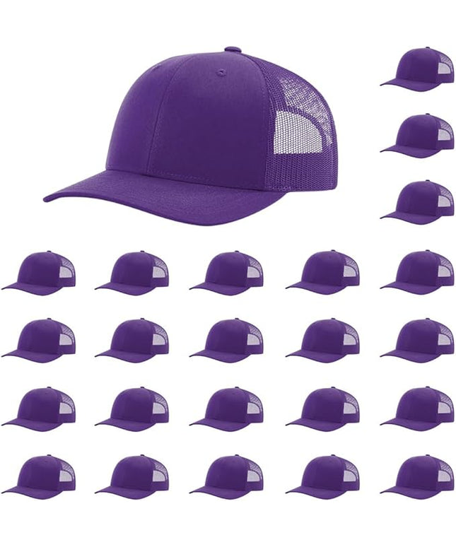 Richardson 112 Classic Six-Panel Adjustable Snapback Trucker Cap | Bulk Packs Available
