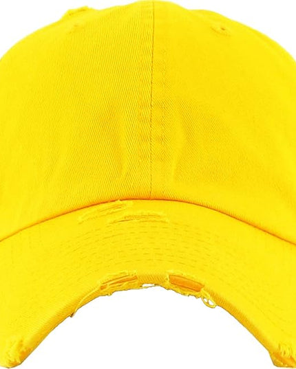 KBETHOS Vintage Washed Distressed Cotton Dad Hat Baseball Cap Adjustable Polo Trucker Unisex Style Headwear