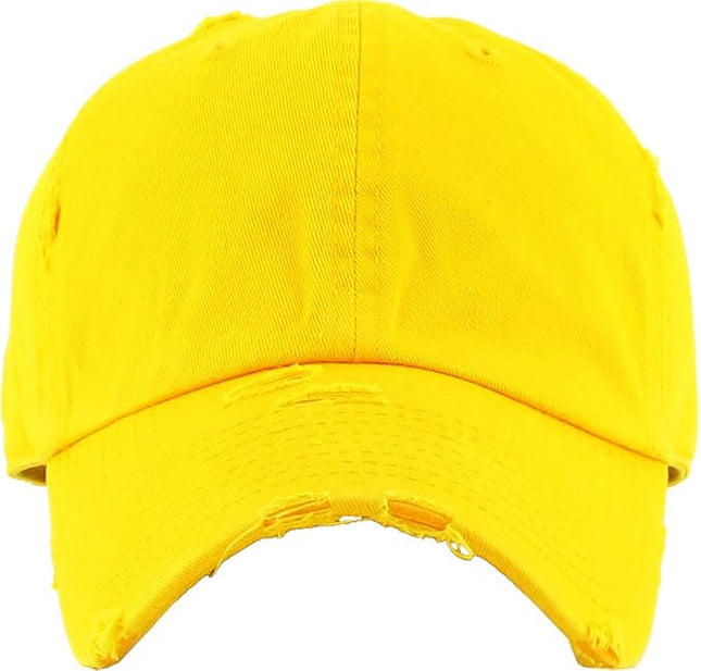 KBETHOS Vintage Washed Distressed Cotton Dad Hat Baseball Cap Adjustable Polo Trucker Unisex Style Headwear