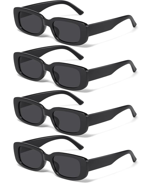 JASPIN Rectangle Sunglasses for Women Men Trendy Y2k Retro 90s Sun Glasses UV Protection Cool Square Frame