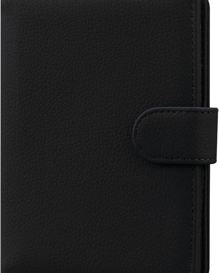 HOTCOOL Passport Holder Travel Essentials Airplane & Cruise Essentials Ship Leather Wallet Cover Case RFID Blocking Women & Men Vacation Travel Accessories Gifts Deals, Litchi - Black