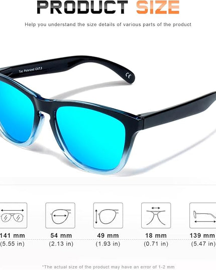 DANAMY Sunglasses Womens Polarized Sunglasses for Women Trendy Designer Mirrored UV400 Protection Sun Glasses