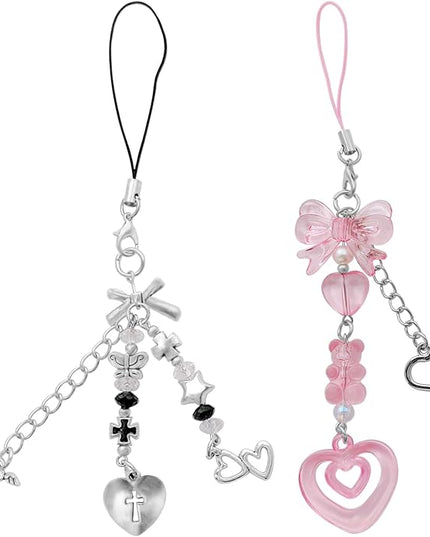 Cute Y2K Phone Charm Aesthetic Phone Charms Accessories Cute PhoneLanyard String for Bag Purse Backpack Airpods Pendants Decor