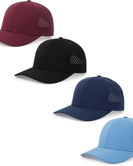 kozinu Quick Dry Baseball Cap Curved Brim Snapback Hat Laser Cut Mesh Ball Cap Golf Ball Cap for Men Women